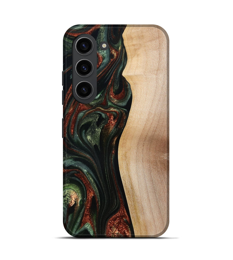 Galaxy S23 Wood Live Edge Phone Case - Taliyah (Green, 785111)