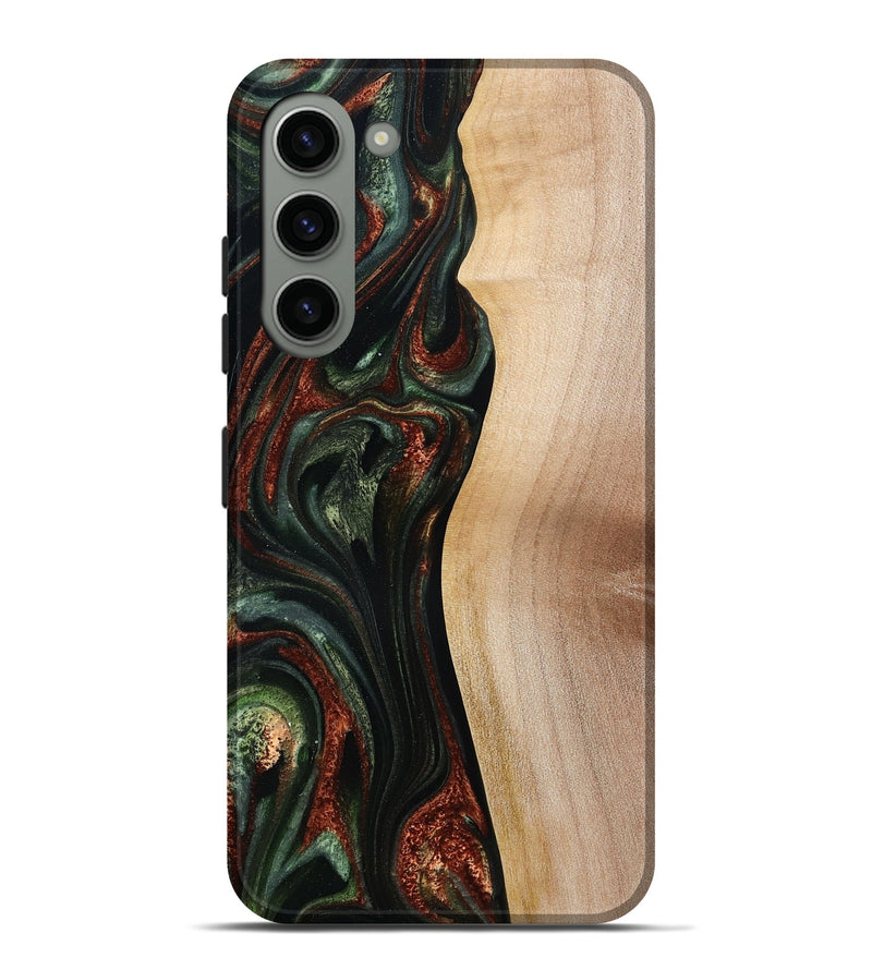 Galaxy S23 Plus Wood Live Edge Phone Case - Taliyah (Green, 785111)