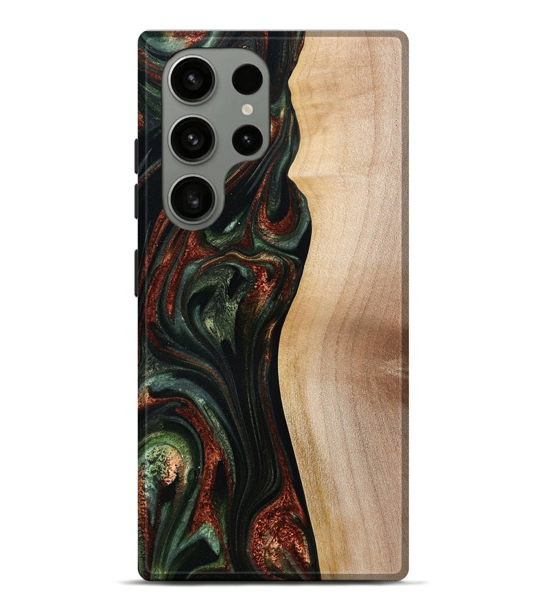 Galaxy S23 Ultra Wood Live Edge Phone Case - Taliyah (Green, 785111)