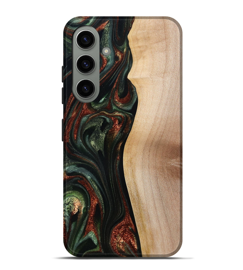 Galaxy S24 Plus Wood Live Edge Phone Case - Taliyah (Green, 785111)