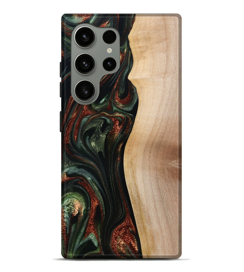 Galaxy S24 Ultra Wood Live Edge Phone Case - Taliyah (Green, 785111)