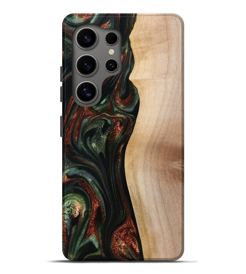 Galaxy S25 Ultra Wood Live Edge Phone Case - Taliyah (Green, 785111)