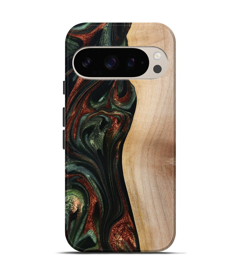 Pixel 10 Wood Live Edge Phone Case - Taliyah (Green, 785111)
