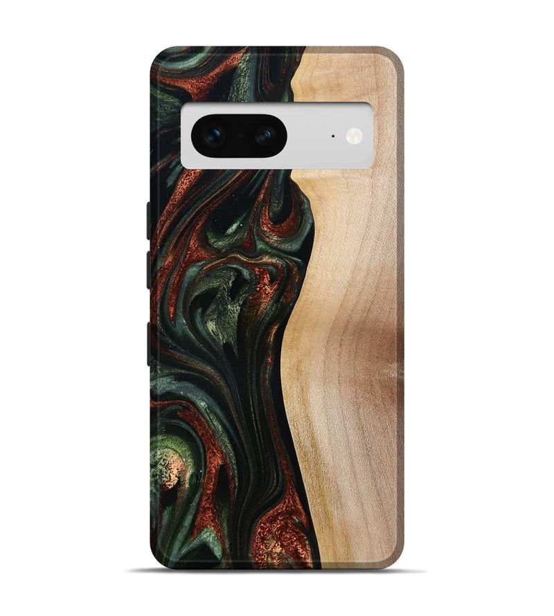 Pixel 7 Wood Live Edge Phone Case - Taliyah (Green, 785111)