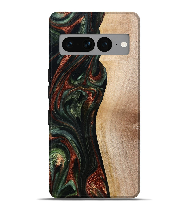 Pixel 7 Pro Wood Live Edge Phone Case - Taliyah (Green, 785111)