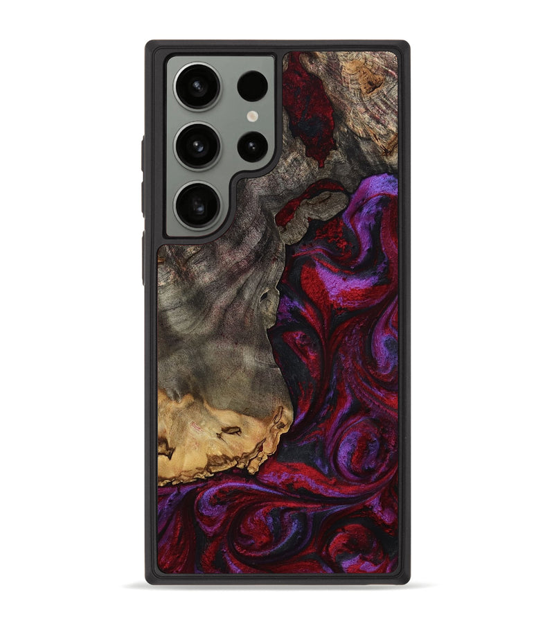 Galaxy S23 Ultra Wood Phone Case - Marcel (Red, 785148)