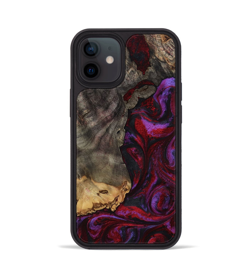 iPhone 12 Wood Phone Case - Marcel (Red, 785148)