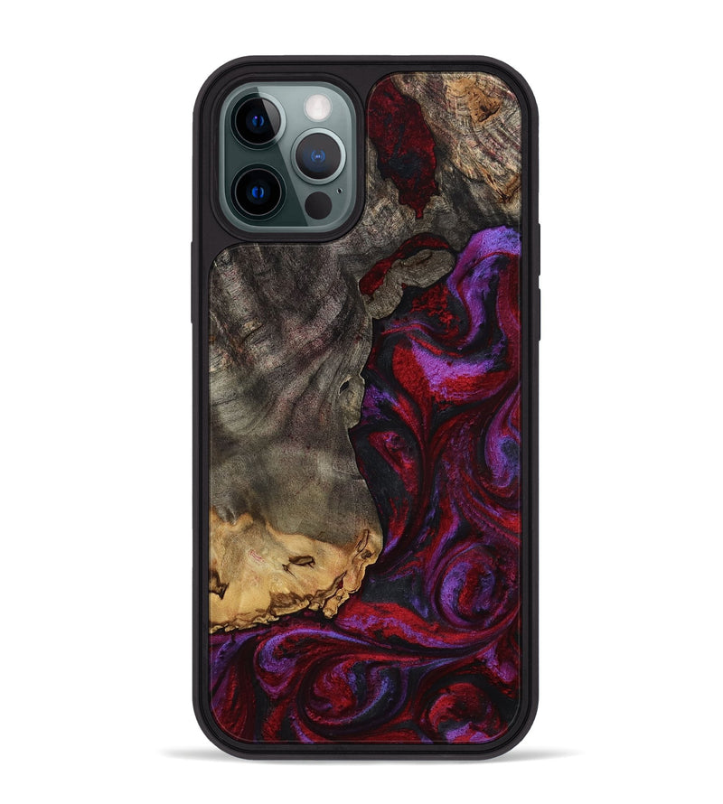iPhone 12 Pro Max Wood Phone Case - Marcel (Red, 785148)