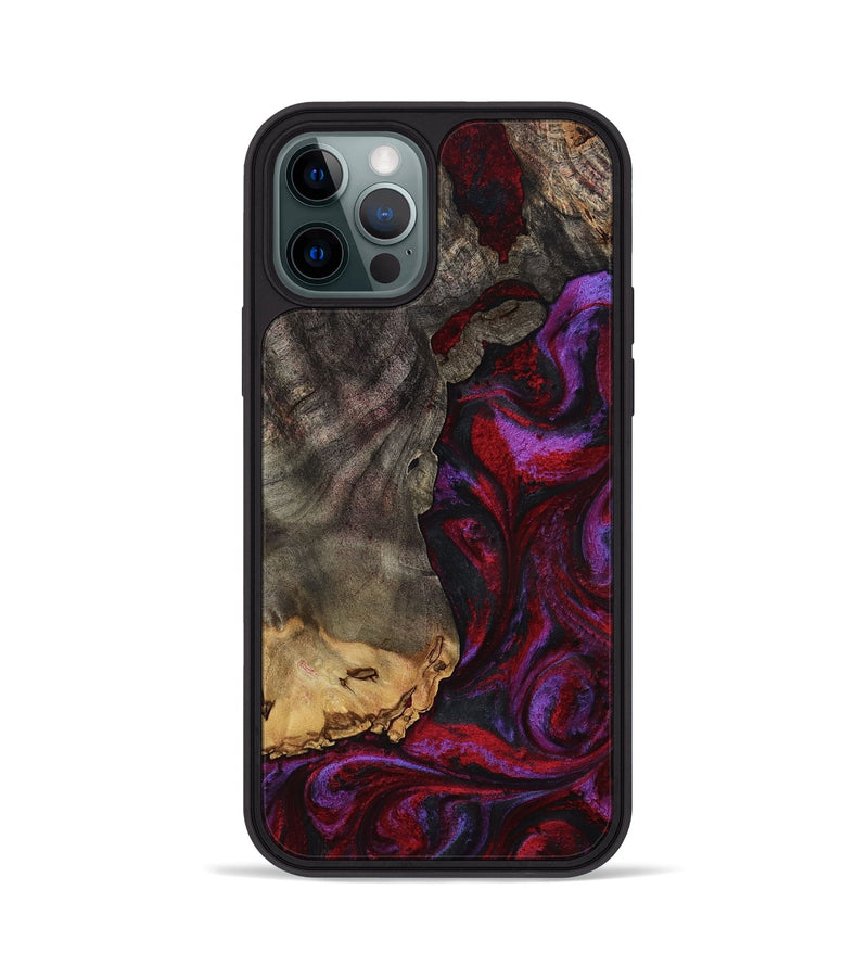 iPhone 12 Pro Wood Phone Case - Marcel (Red, 785148)