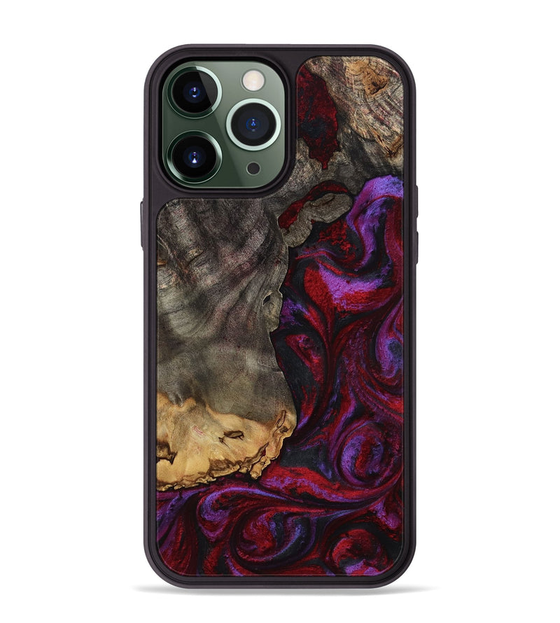 iPhone 13 Pro Max Wood Phone Case - Marcel (Red, 785148)