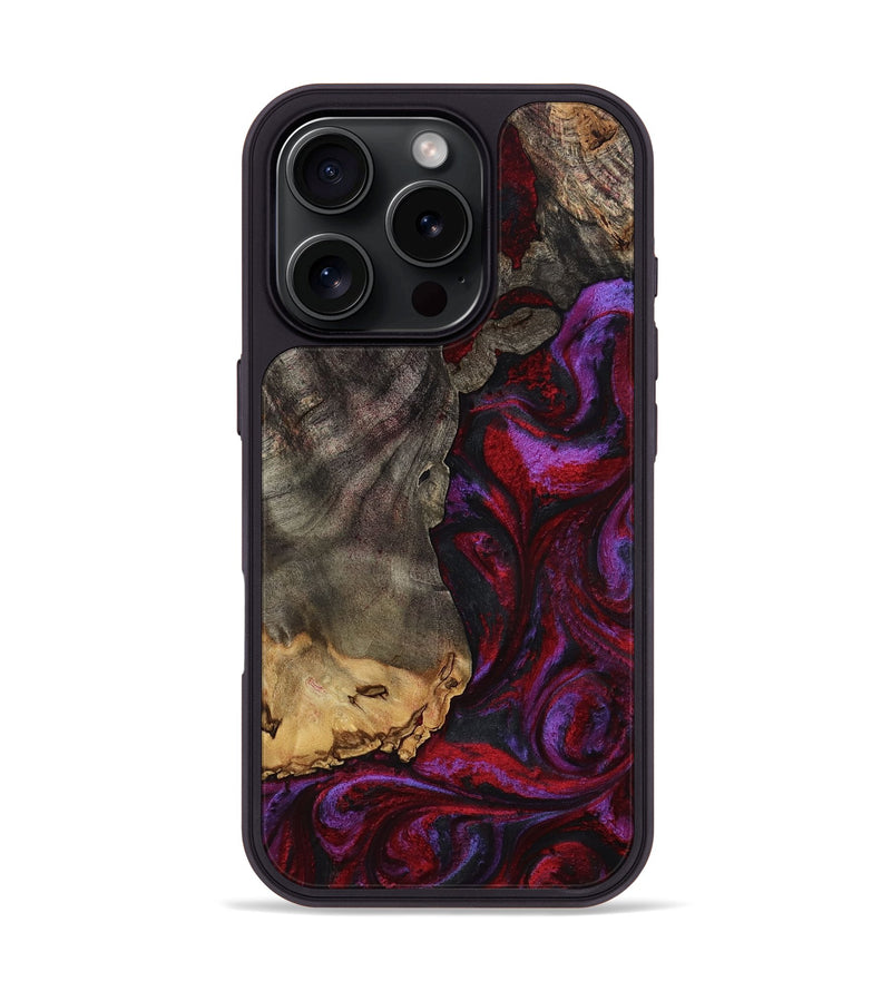 iPhone 16 Pro Wood Phone Case - Marcel (Red, 785148)