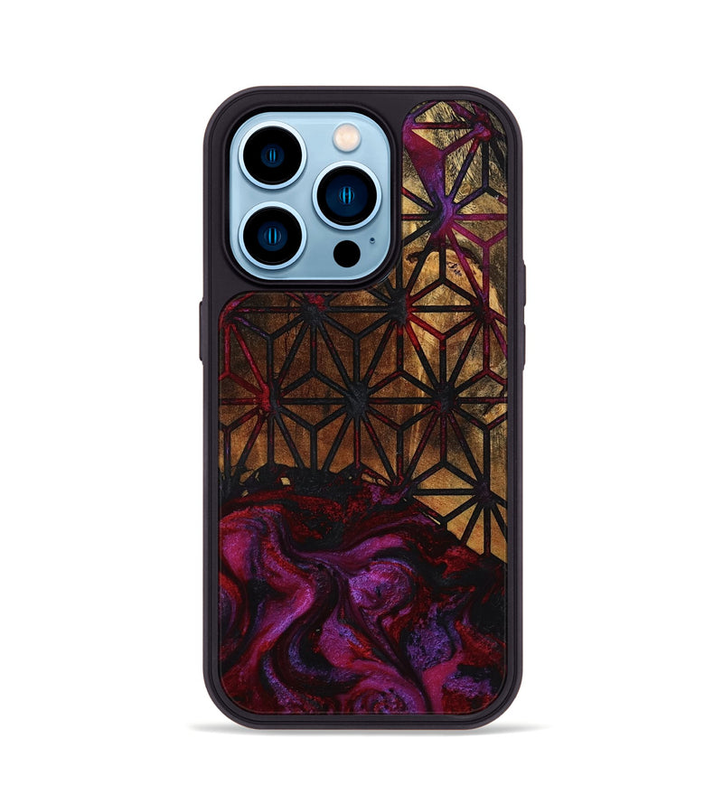 iPhone 14 Pro Wood Phone Case - Danelle (Pattern, 785152)