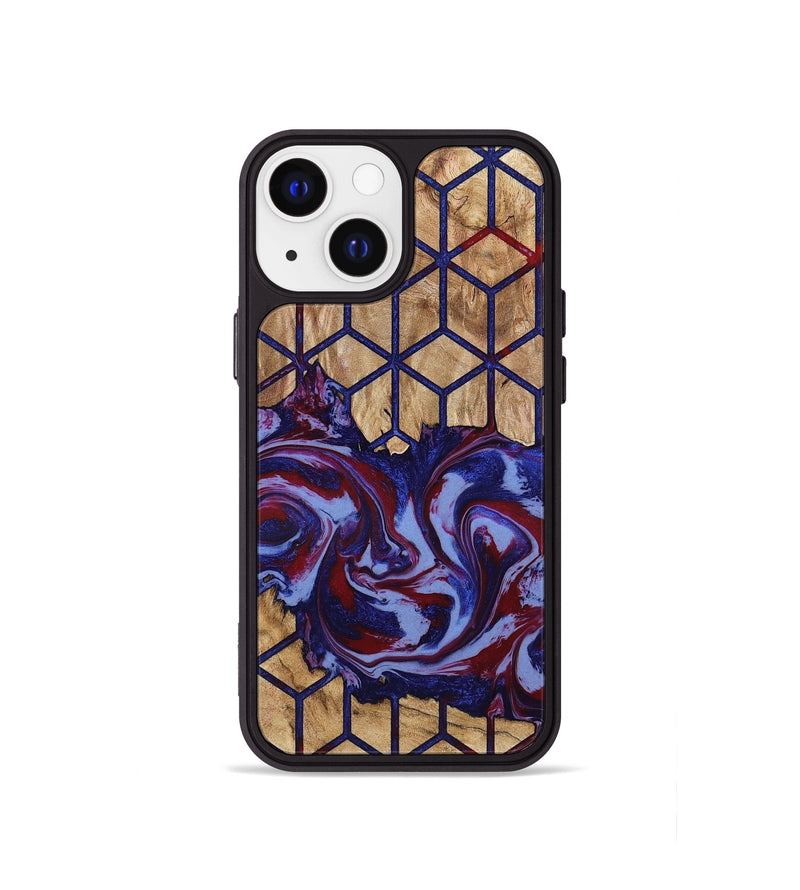 iPhone 13 mini Wood Phone Case - Robbin (Pattern, 785259)