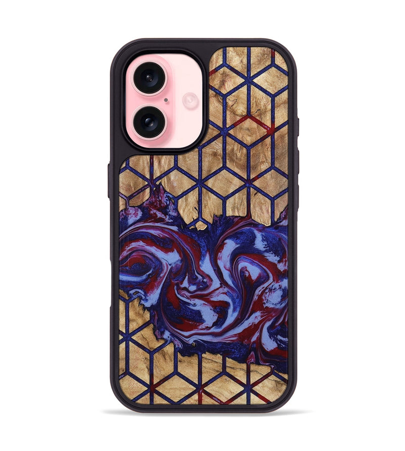 iPhone 16 Wood Phone Case - Robbin (Pattern, 785259)