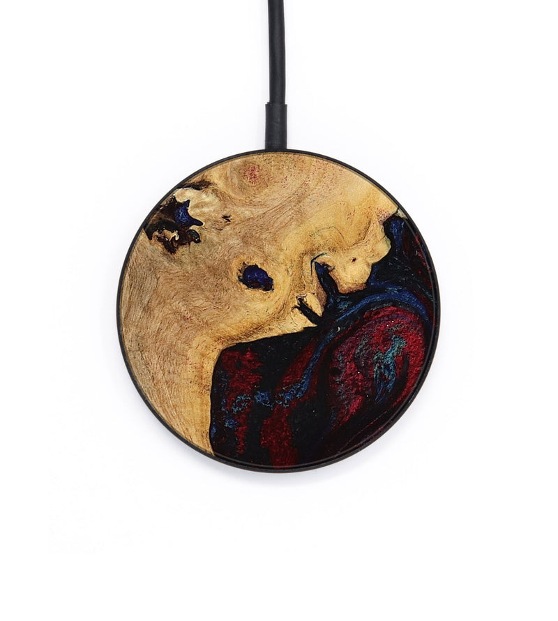 Circle Wood Wireless Charger - Deanne (Red, 785275)