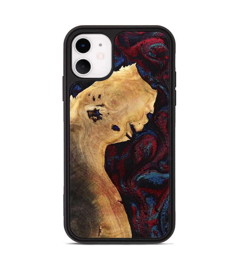 iPhone 11 Wood Phone Case - Deanne (Red, 785275)