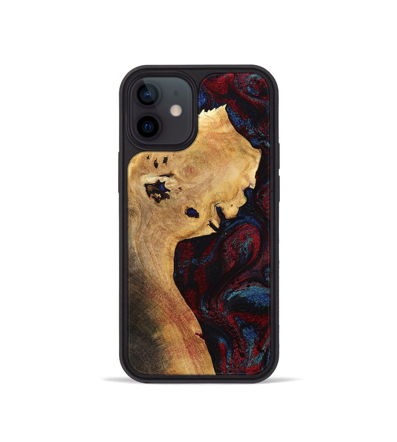 iPhone 12 mini Wood Phone Case - Deanne (Red, 785275)
