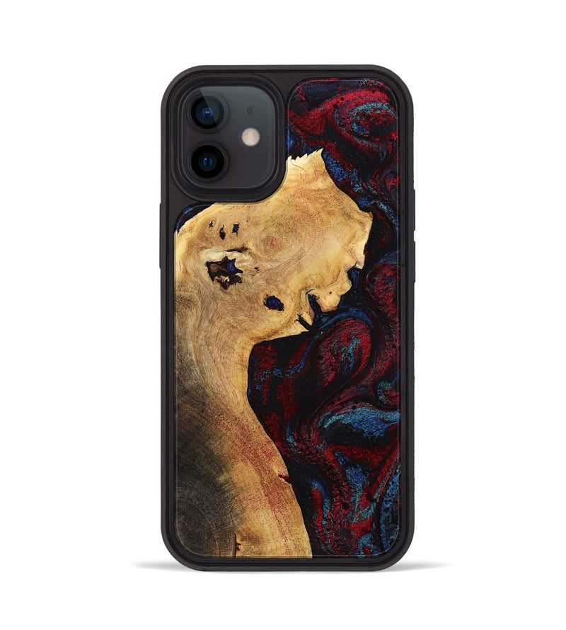 iPhone 12 Wood Phone Case - Deanne (Red, 785275)