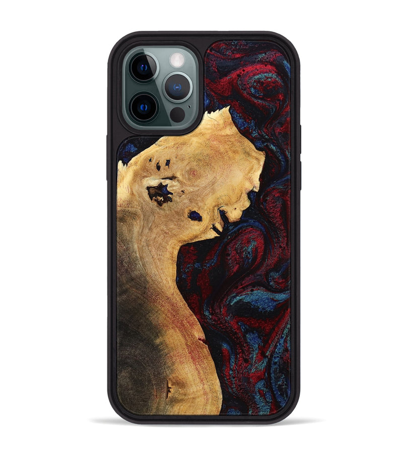 iPhone 12 Pro Max Wood Phone Case - Deanne (Red, 785275)