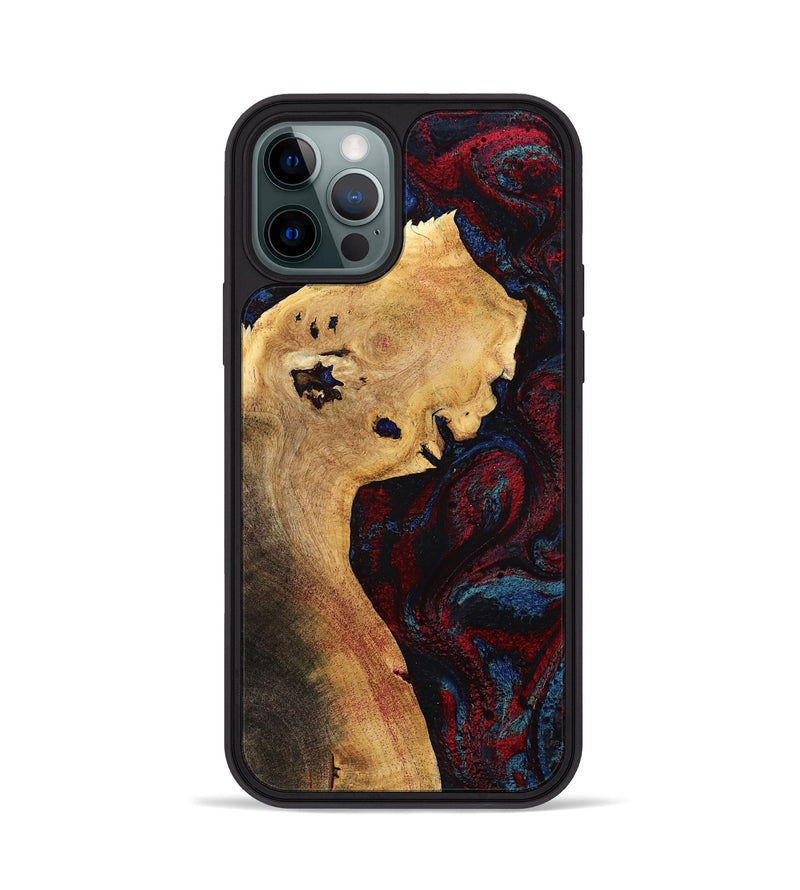 iPhone 12 Pro Wood Phone Case - Deanne (Red, 785275)