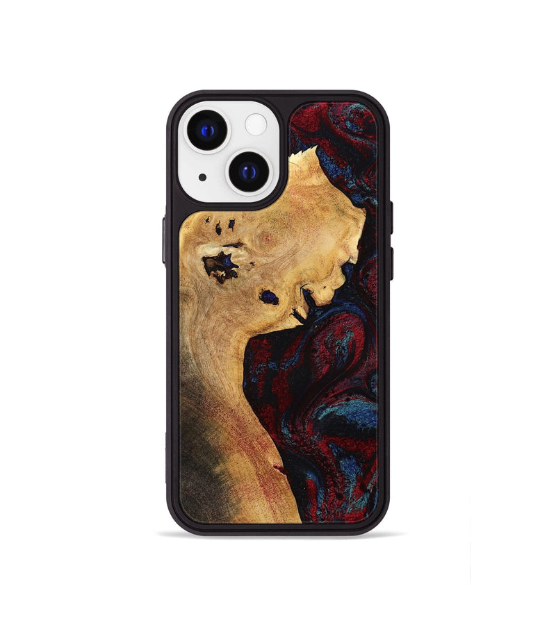 iPhone 13 mini Wood Phone Case - Deanne (Red, 785275)