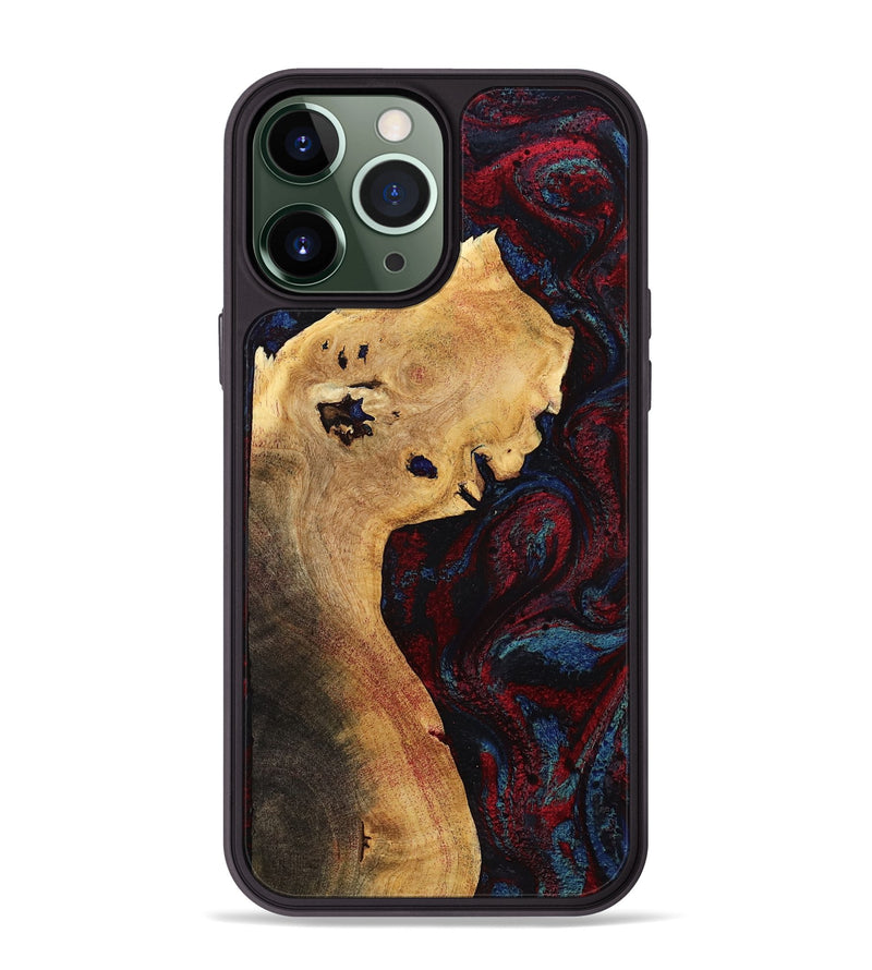 iPhone 13 Pro Max Wood Phone Case - Deanne (Red, 785275)