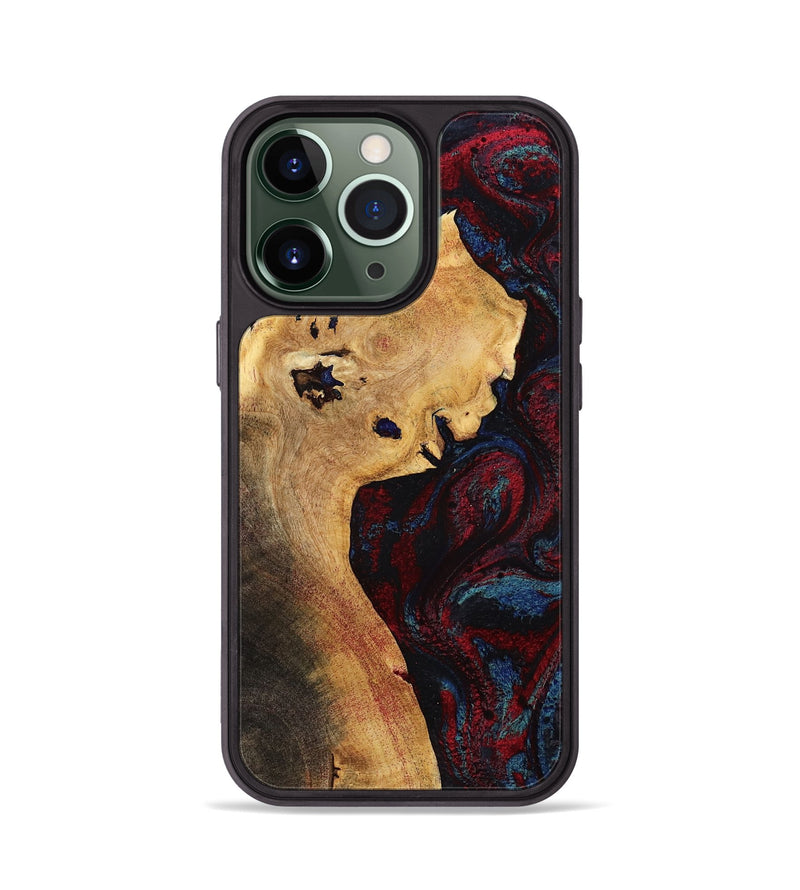 iPhone 13 Pro Wood Phone Case - Deanne (Red, 785275)