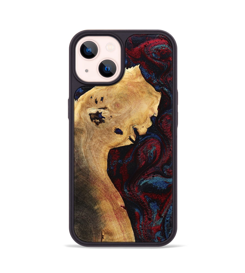 iPhone 14 Wood Phone Case - Deanne (Red, 785275)