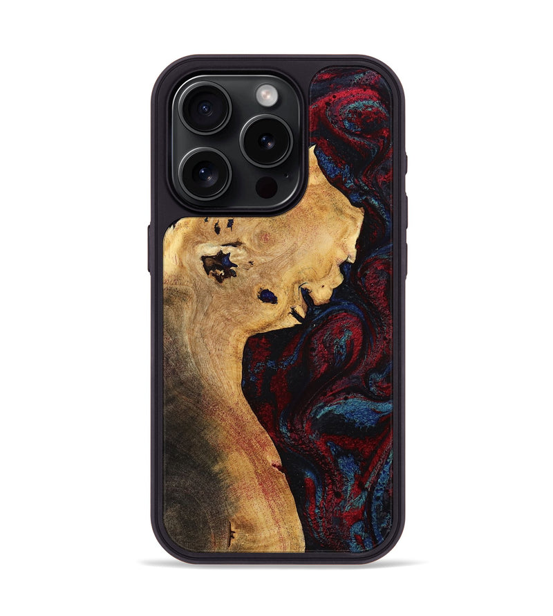 iPhone 15 Pro Wood Phone Case - Deanne (Red, 785275)