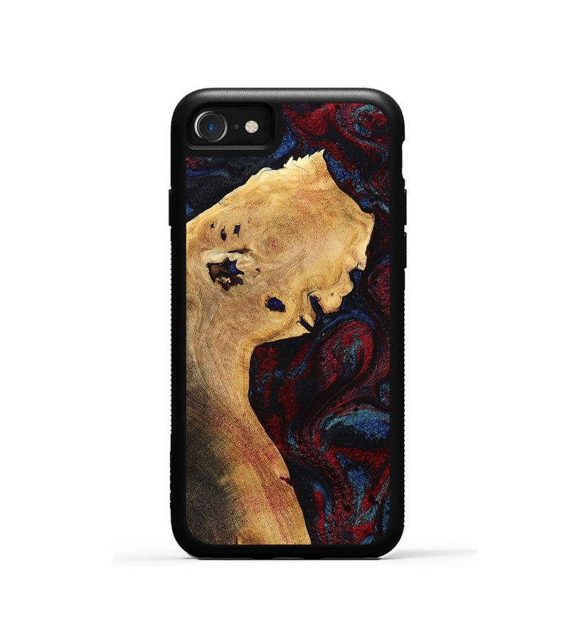 iPhone SE Wood Phone Case - Deanne (Red, 785275)