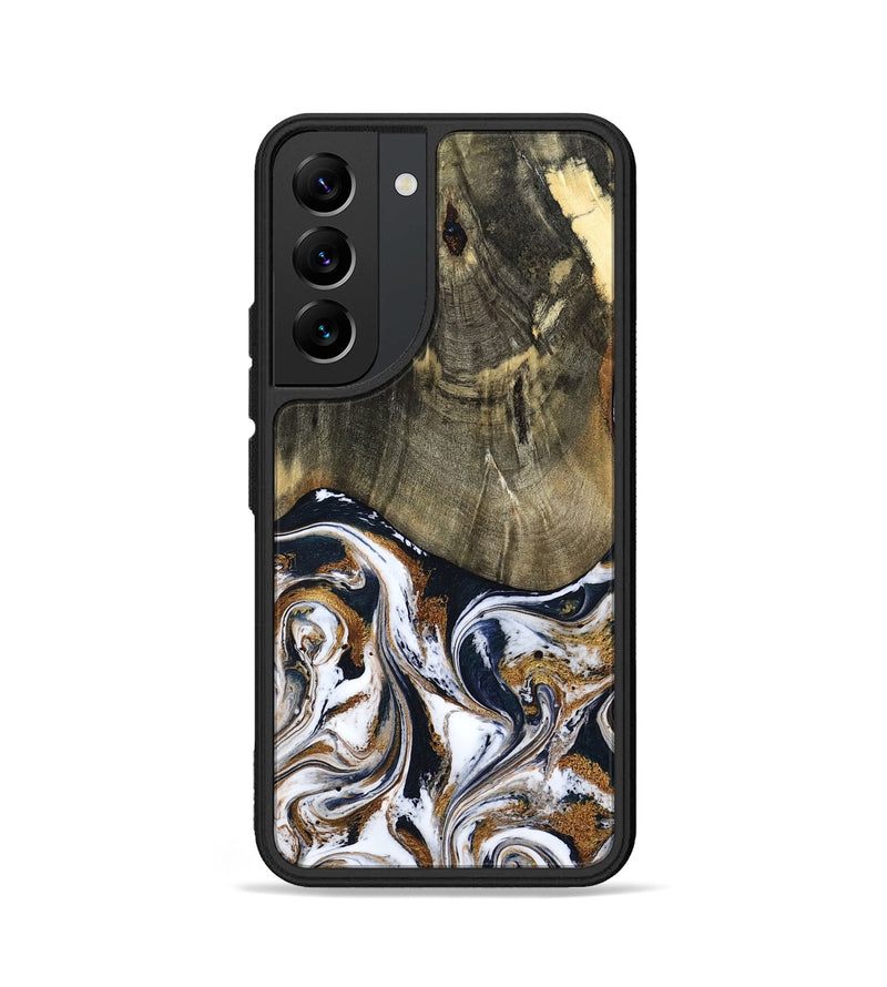 Galaxy S22 Wood Phone Case - Bryon (Black & White, 785307)