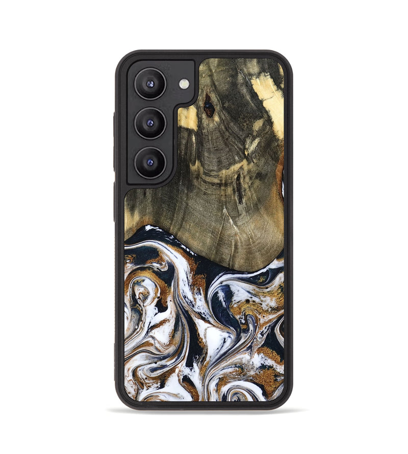 Galaxy S23 Wood Phone Case - Bryon (Black & White, 785307)