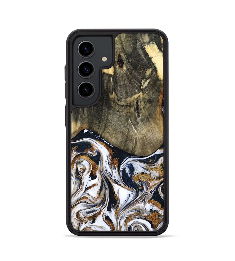 Galaxy S24 Wood Phone Case - Bryon (Black & White, 785307)