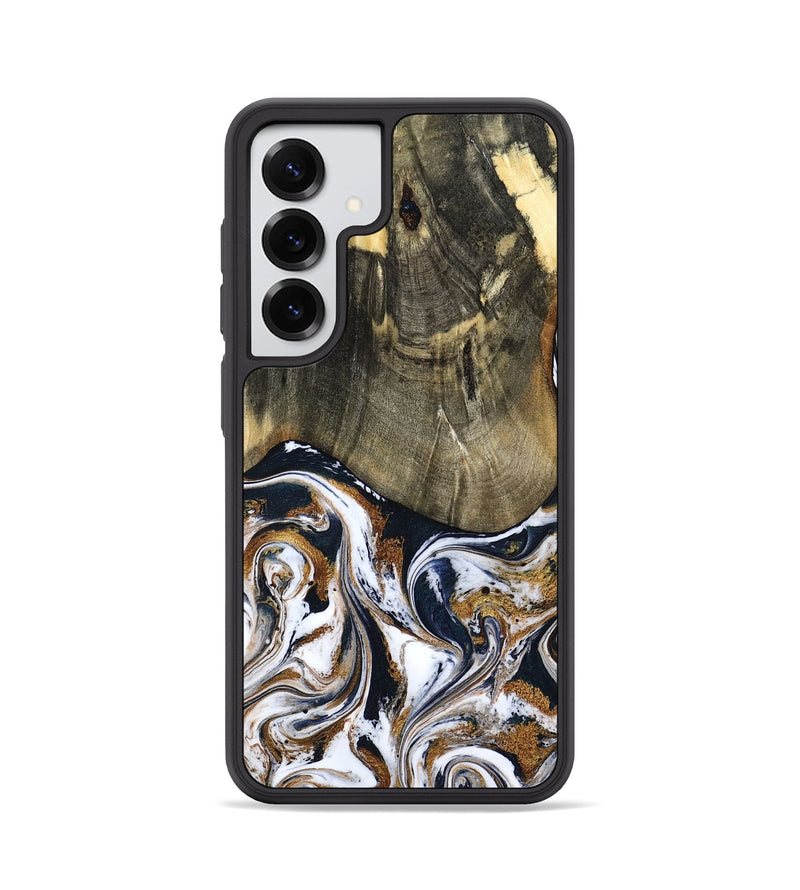 Galaxy S25 Wood Phone Case - Bryon (Black & White, 785307)