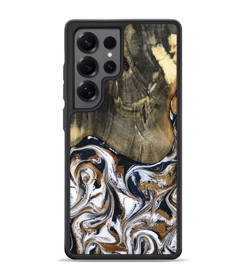 Galaxy S25 Ultra Wood Phone Case - Bryon (Black & White, 785307)