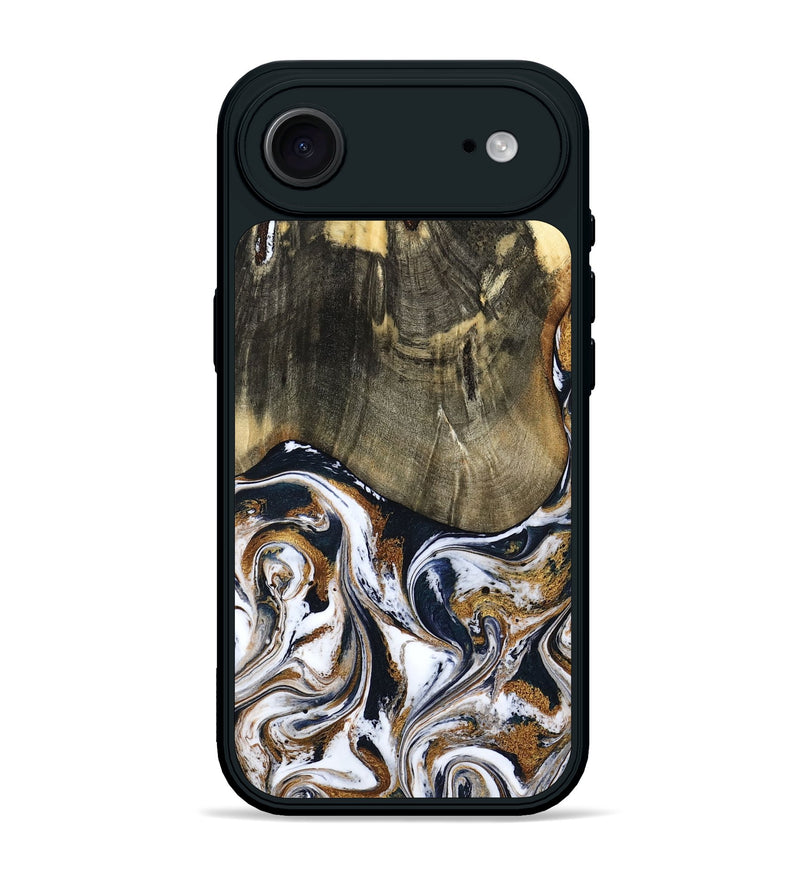 iPhone 17 Air Wood Phone Case - Bryon (Black & White, 785307)