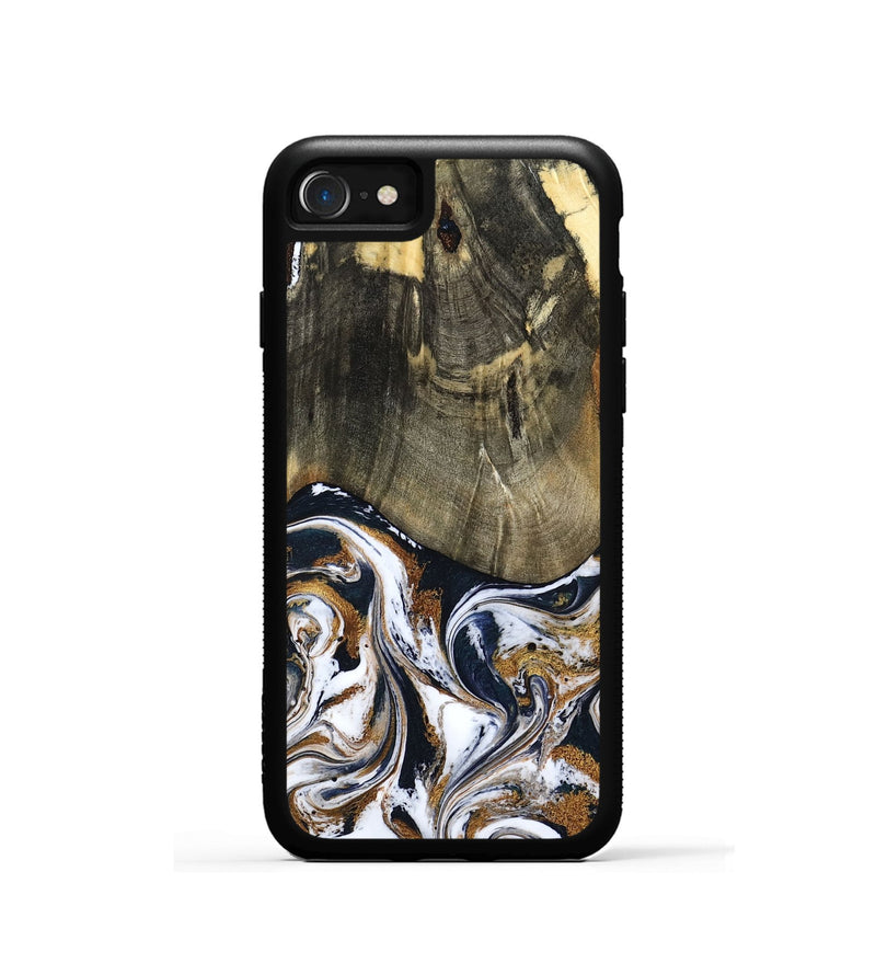 iPhone SE Wood Phone Case - Bryon (Black & White, 785307)