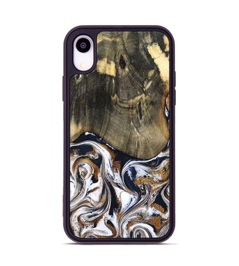 iPhone Xr Wood Phone Case - Bryon (Black & White, 785307)