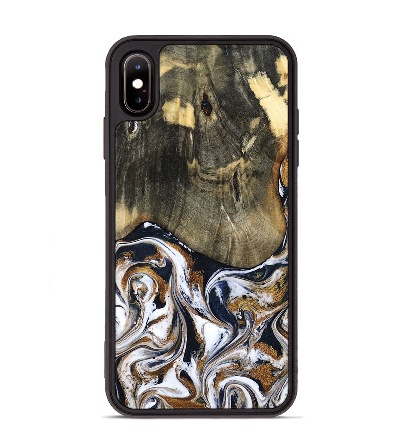 iPhone Xs Max Wood Phone Case - Bryon (Black & White, 785307)