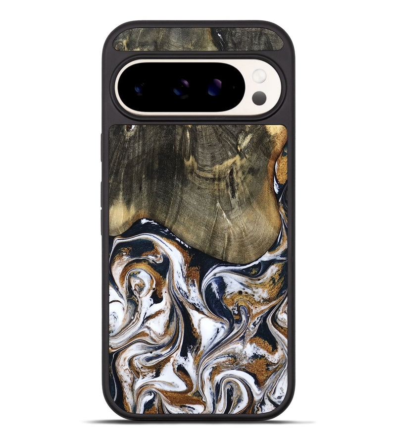 Pixel 9 Pro XL Wood Phone Case - Bryon (Black & White, 785307)