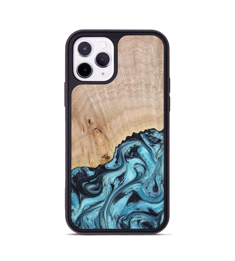 iPhone 11 Pro Wood Phone Case - Rudolph (Blue, 785588)