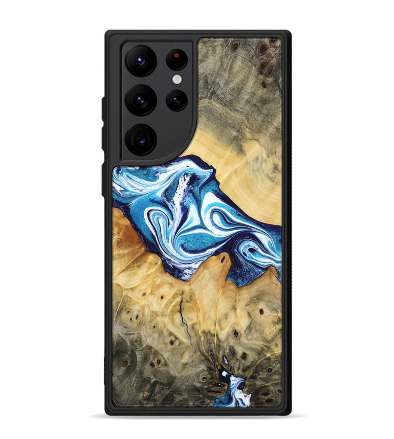 Galaxy S22 Ultra Wood Phone Case - Zayne (Blue, 785590)