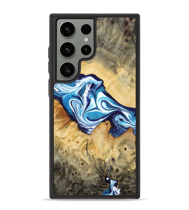 Galaxy S23 Ultra Wood Phone Case - Zayne (Blue, 785590)