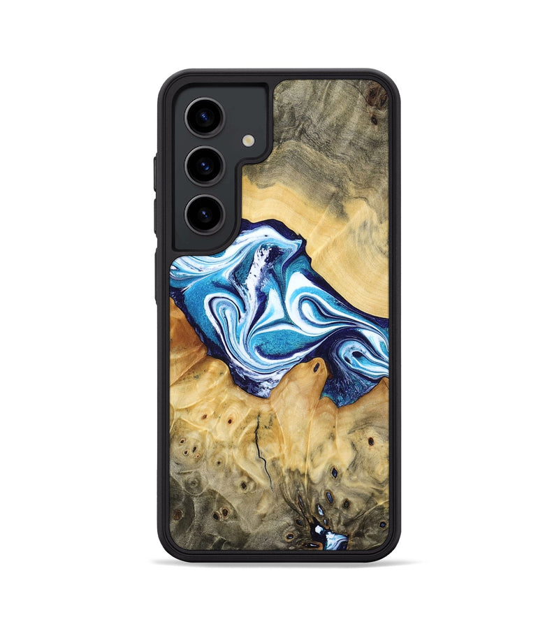 Galaxy S24 Wood Phone Case - Zayne (Blue, 785590)