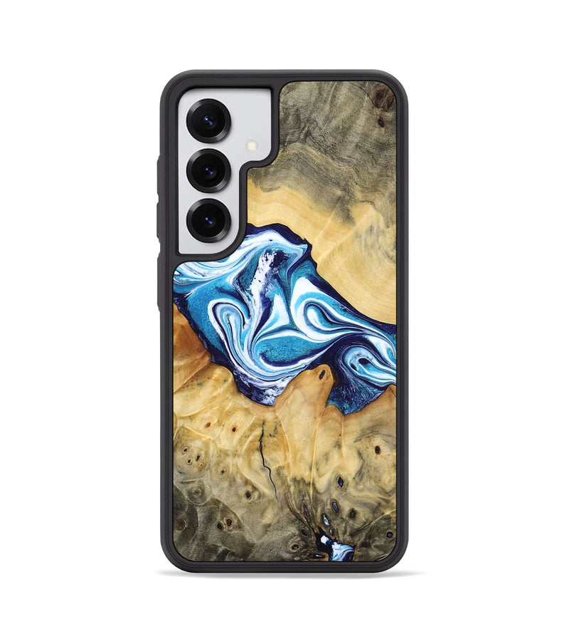 Galaxy S25 Wood Phone Case - Zayne (Blue, 785590)
