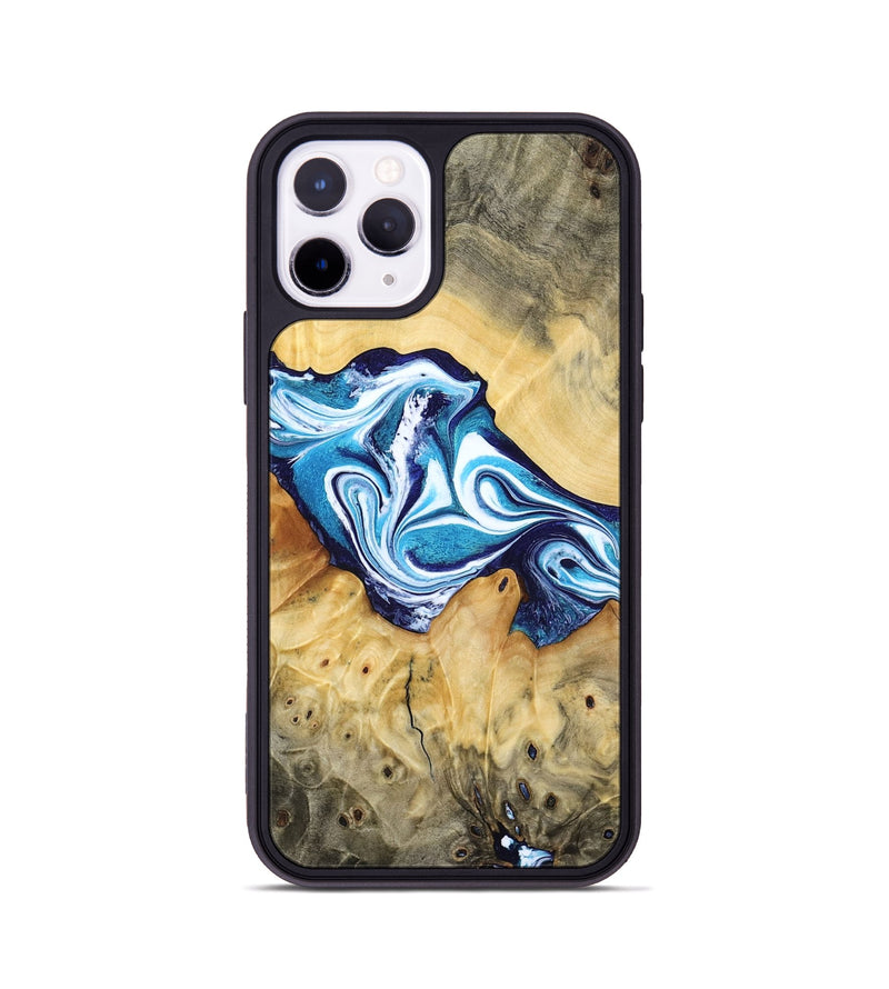 iPhone 11 Pro Wood Phone Case - Zayne (Blue, 785590)
