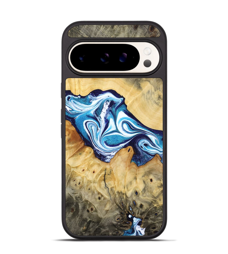Pixel 9 Wood Phone Case - Zayne (Blue, 785590)
