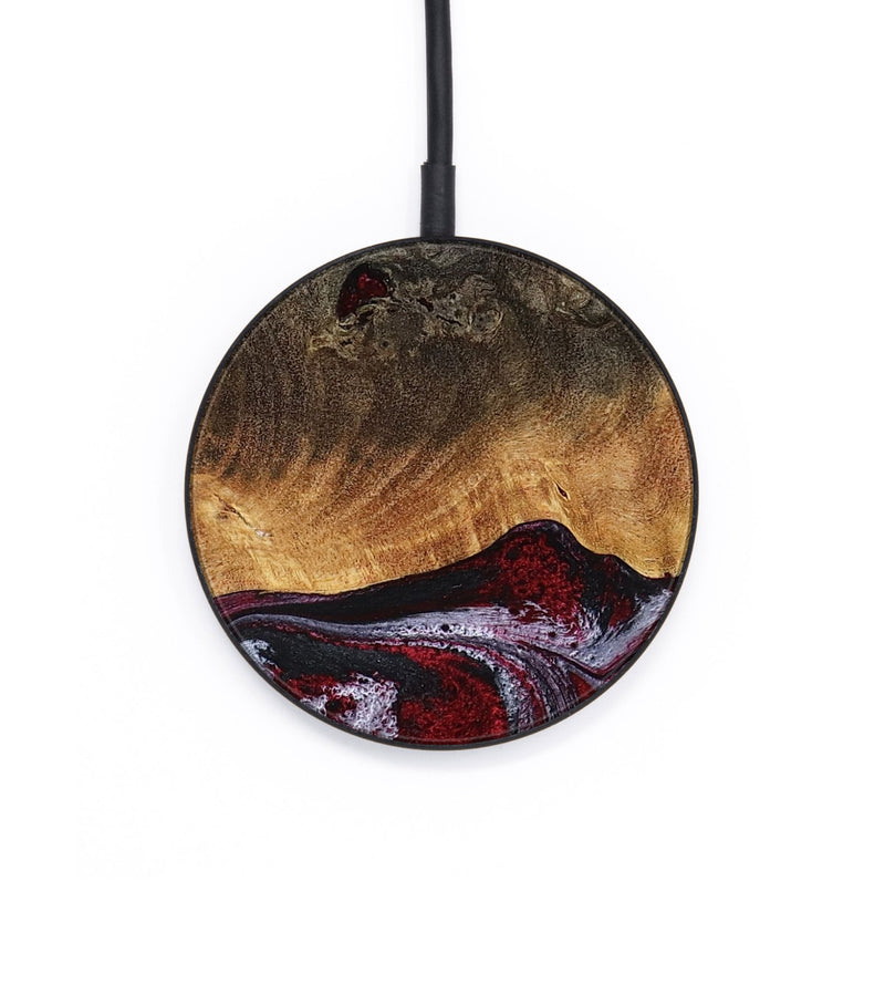 Circle Wood Wireless Charger - Javion (Red, 785854)