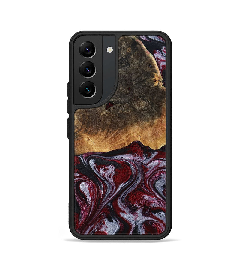 Galaxy S22 Wood Phone Case - Javion (Red, 785854)