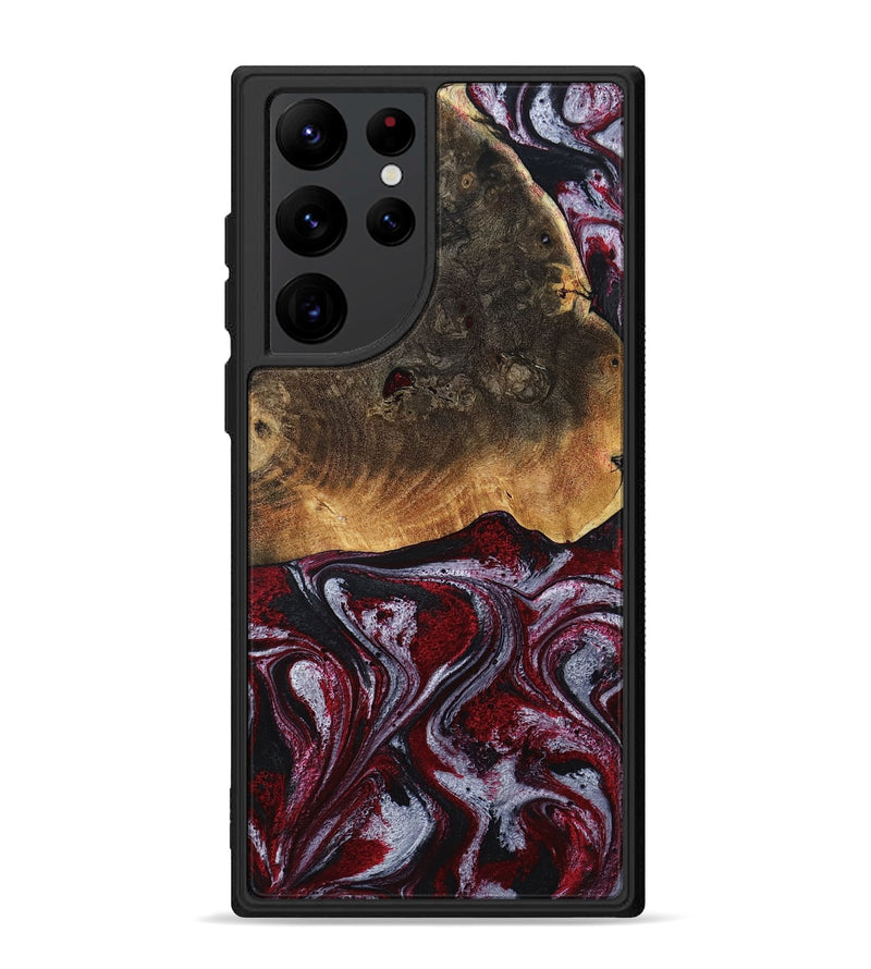 Galaxy S22 Ultra Wood Phone Case - Javion (Red, 785854)